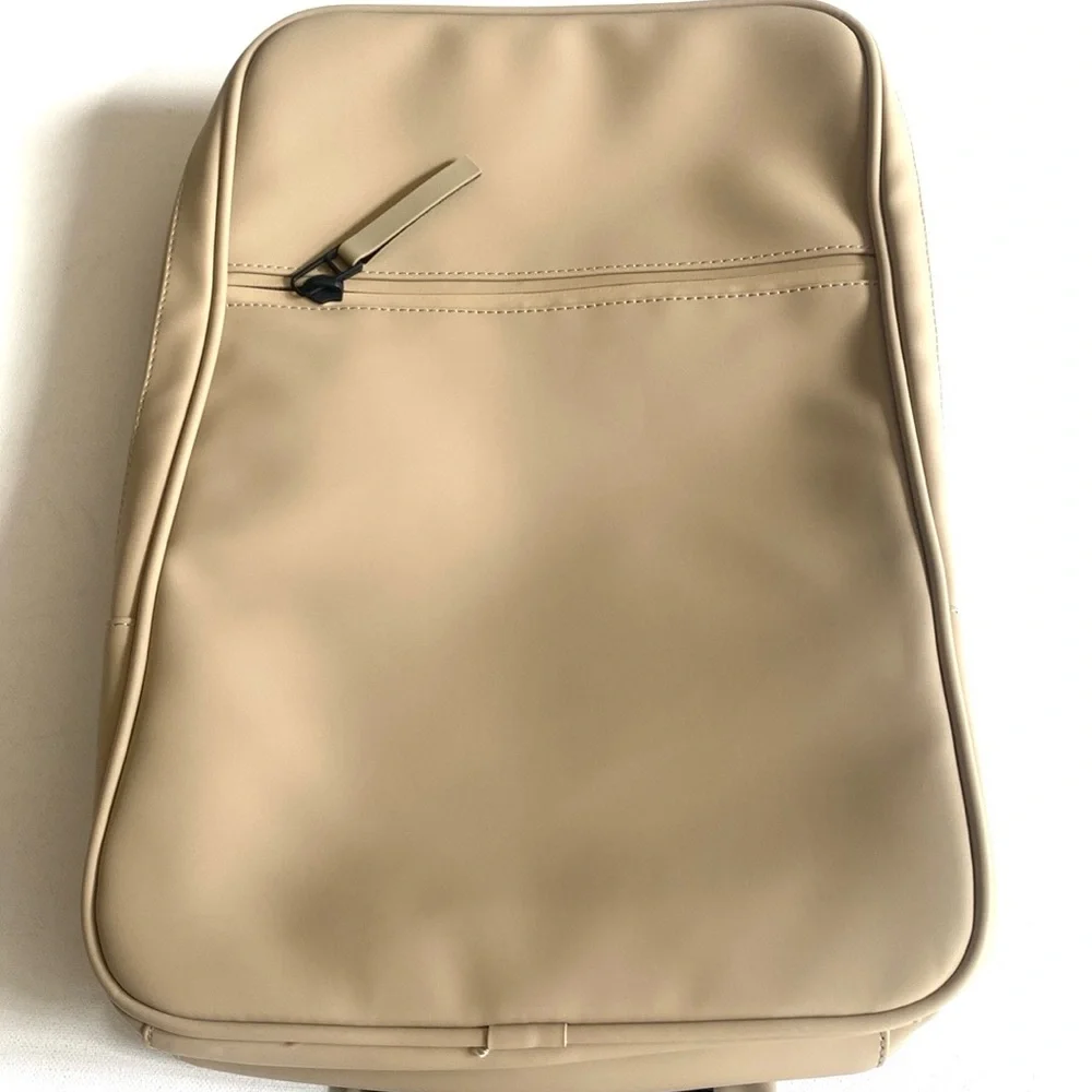 Rains Sand Coated Waterproof Padded Back Book Backpack Bag, NWT, Unisex